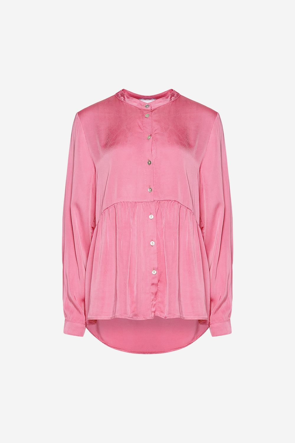 Nilma Flounce Shirt Pink