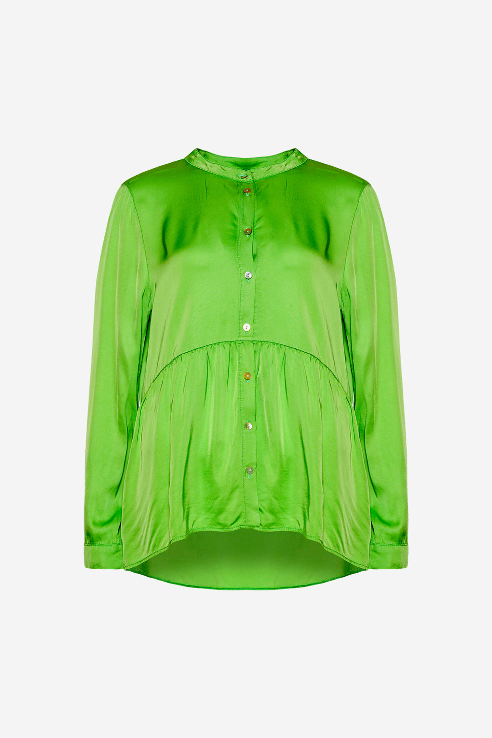 Nilma Flounce Shirt Green