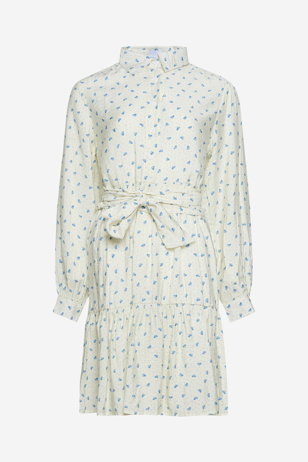 Pixi Shirt Dress Blue Dot Flower