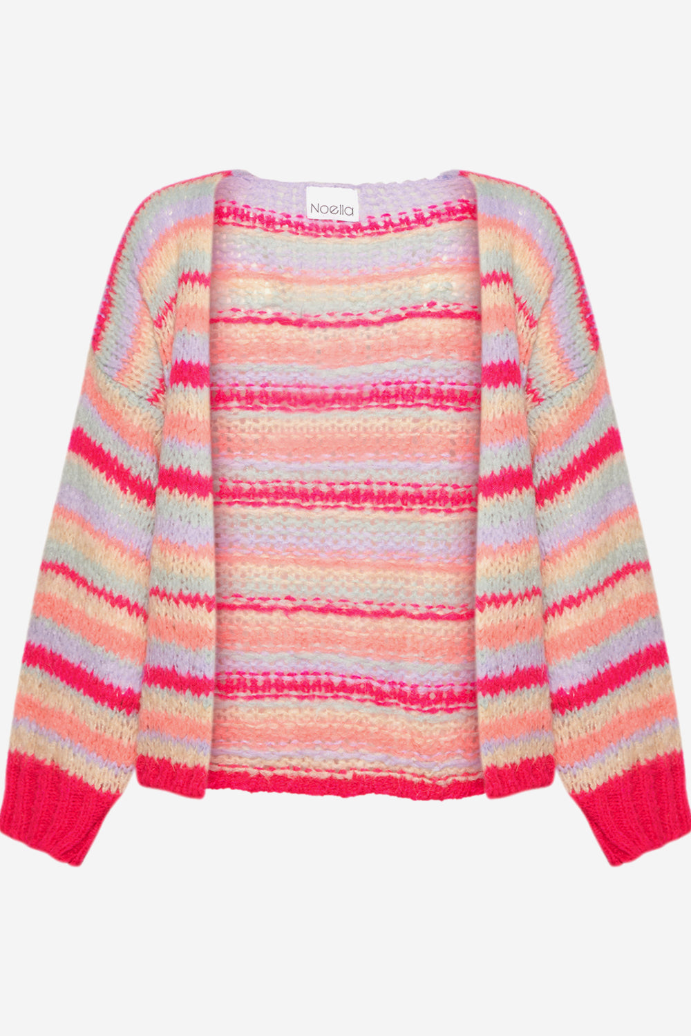 Pool Knit Cardigan Pink Mix