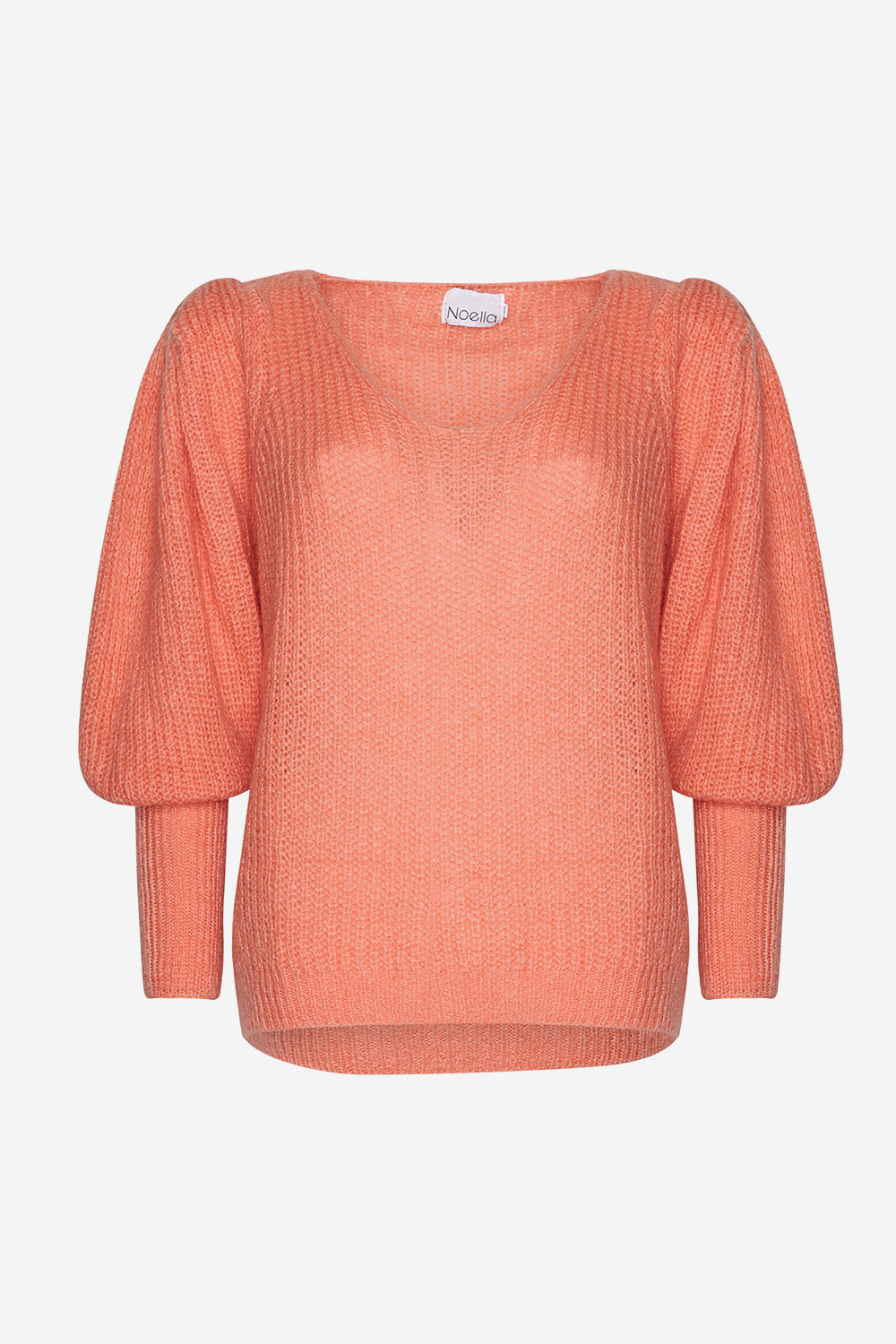 Puff Knit Blouse Pink