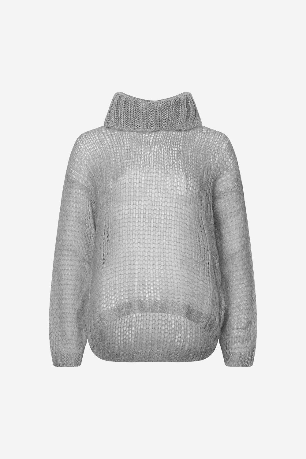 Delta Knit Rollneck Grey Melange