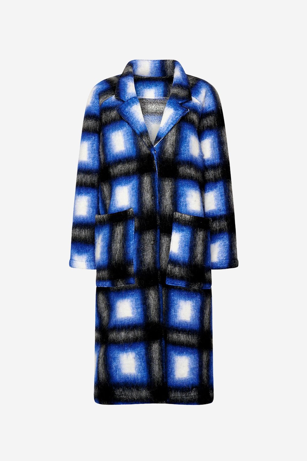 Saso Coat Blue Checks