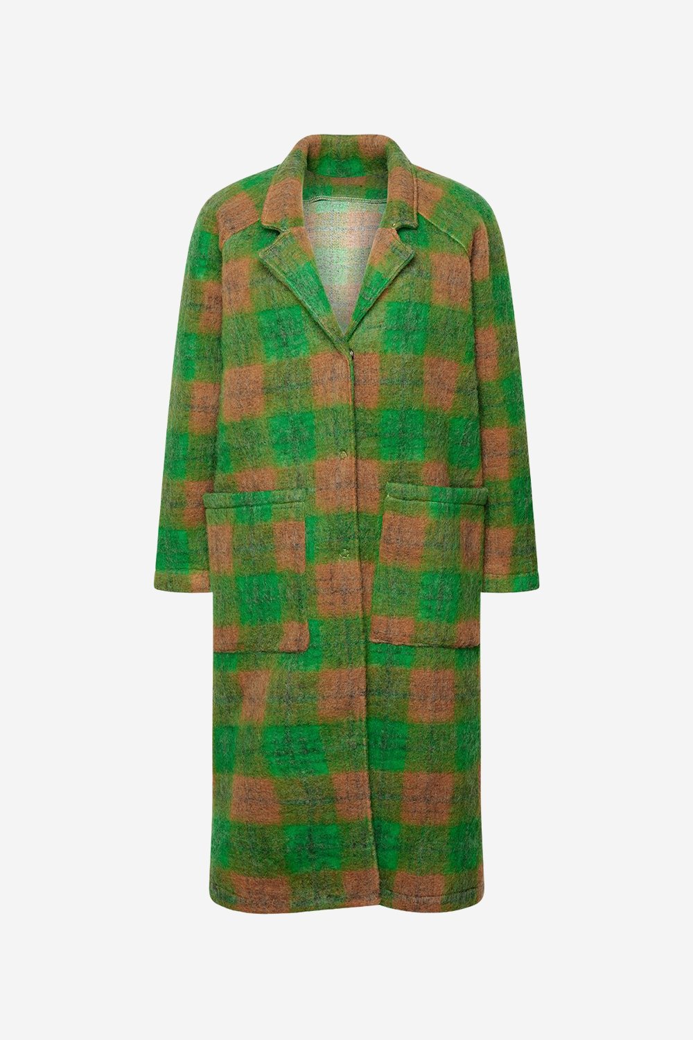 Saso Coat Green Checks