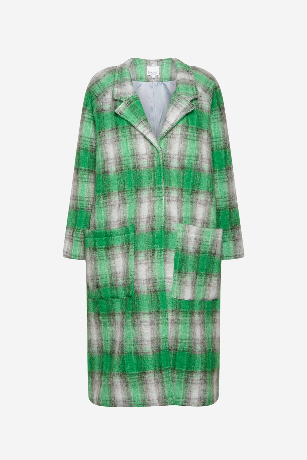 Saso Coat Green/offwhite Checks