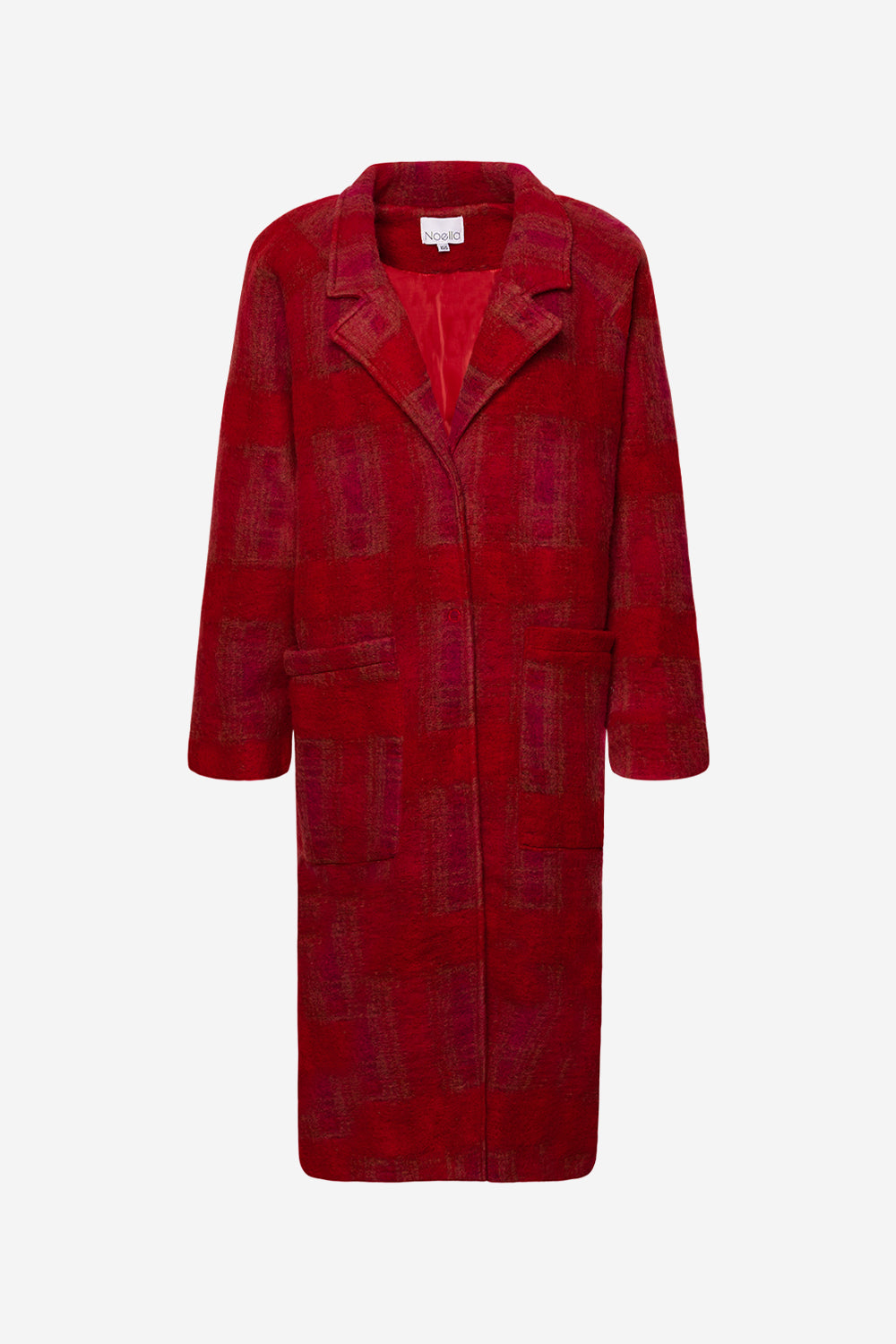 Saso Coat Pink/red Checks