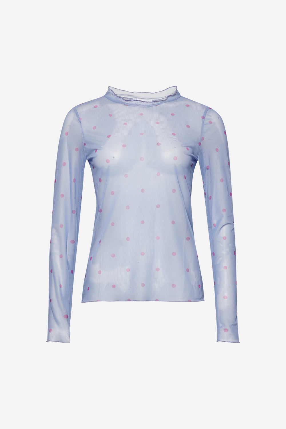 Solay Frill Edge L/S Blue Lilac mix