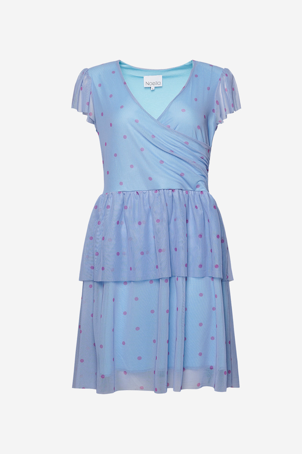 Solay Short Dress Blue Lilac mix