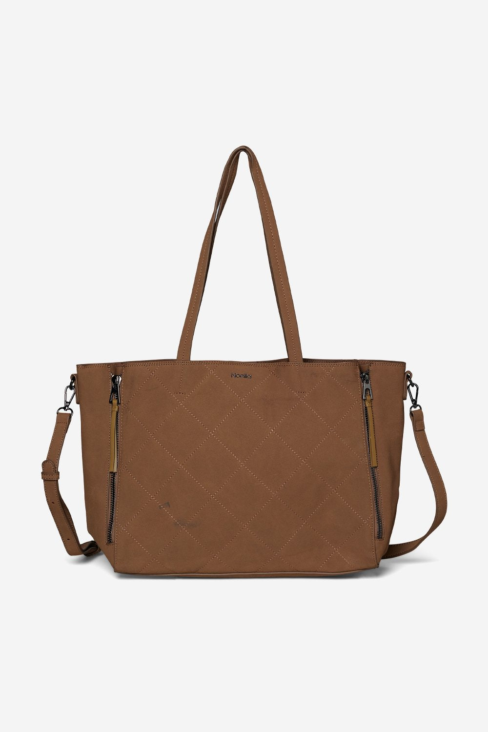 Benita Quilted Tote Taupe