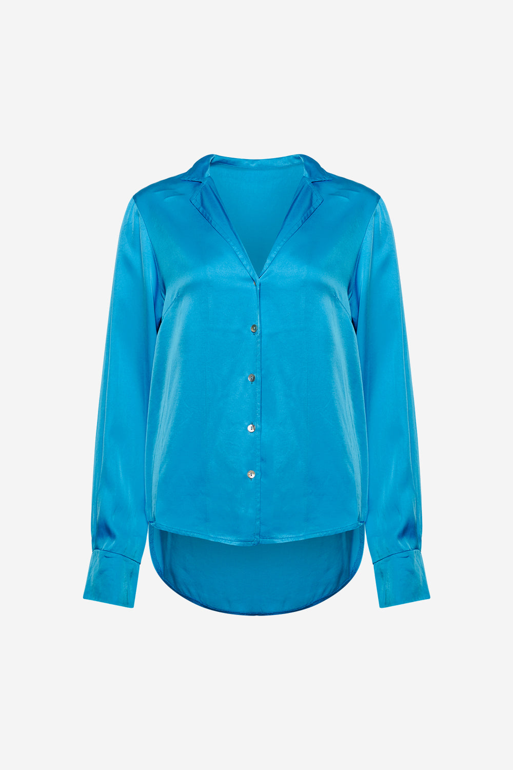 Vero Naomi Shirt Viscose Light Blue