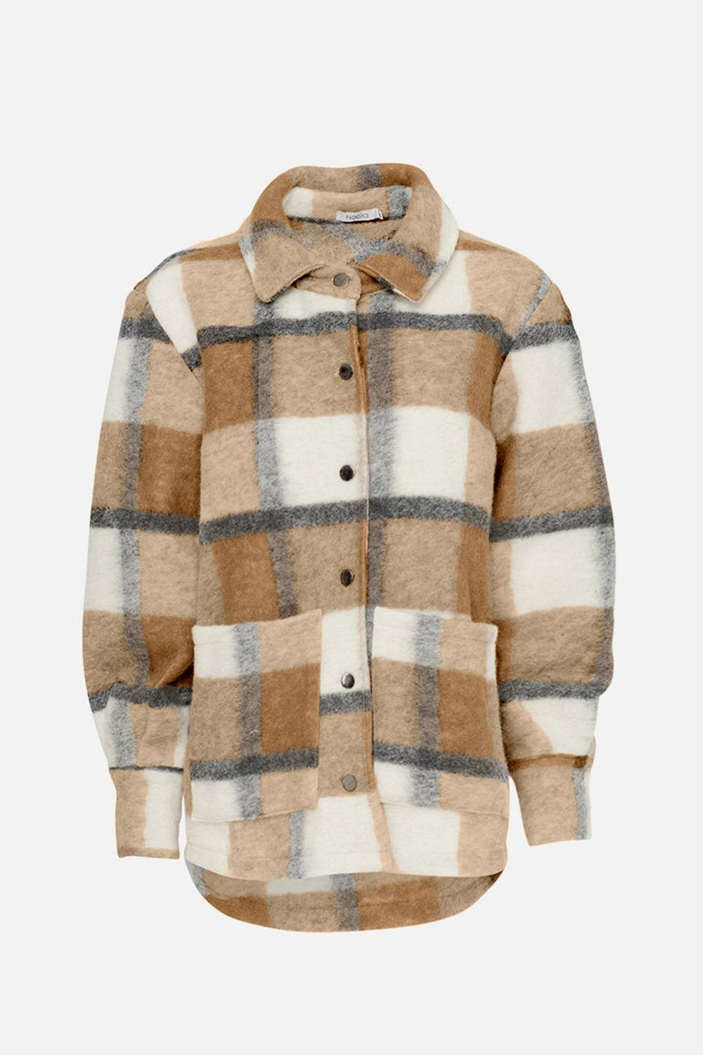 Viksa Jacket Wool Camel/black Checks