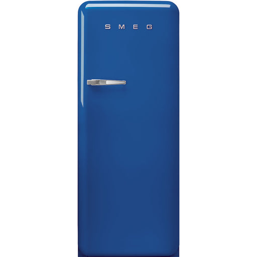 Smeg 50's Retro Style Aesthetic Blue Refrigerator Left Hand Hinge with Freezer, 24-Inches | SukaldeUSA