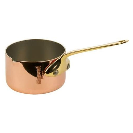 Mauviel M'Mini Copper Sauce Pan with Pouring Spout & Bronze Handle, 0.21-qt