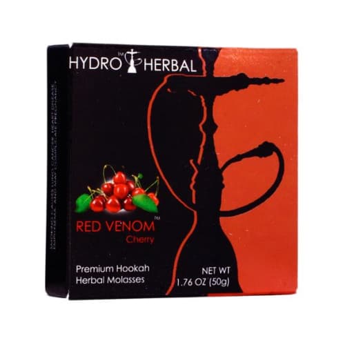 HYDRO HERBAL SHISHA 50G RED VENOM (CHERRY) - Herbal Shisha