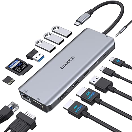 HP USB-C Dock G4 - Docking Station - HDMI, 2 x DP - for Chromebook 14 G5,  Elitebook 830 G5, 840 G5 and More