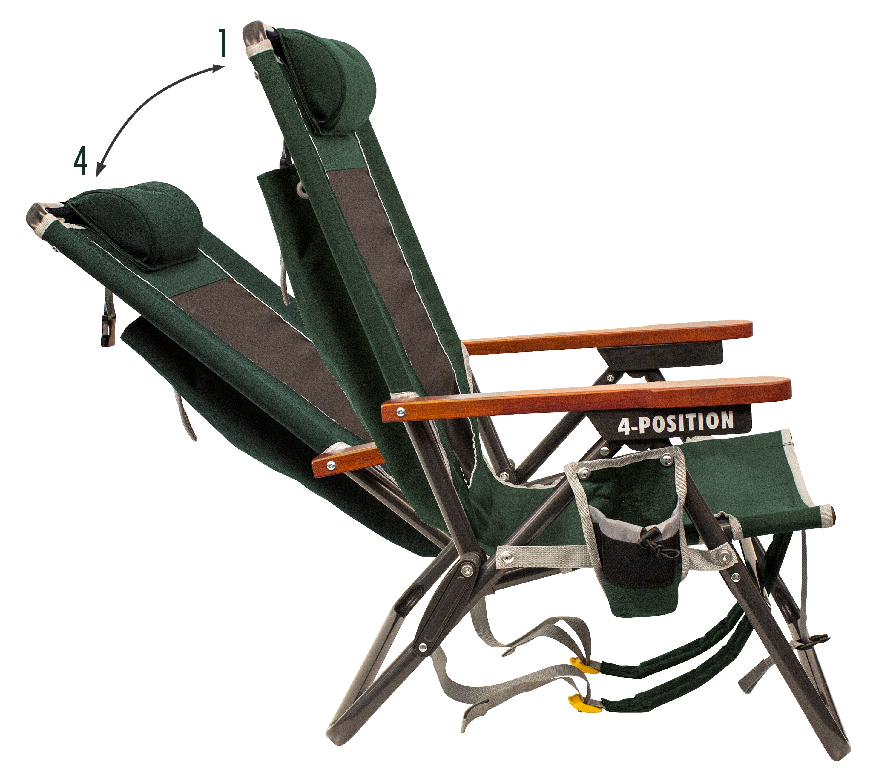 gci outdoor wilderness reclining portable backpack chair