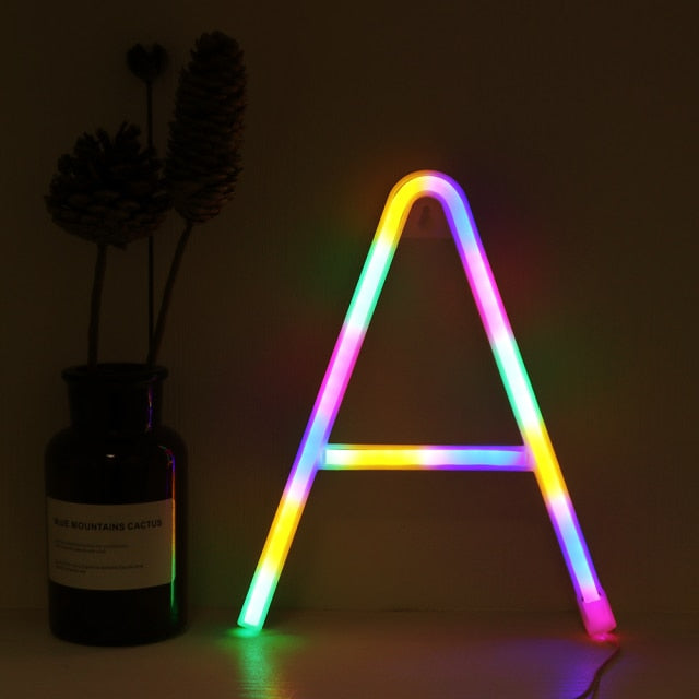 Neon Alphabet Lamp