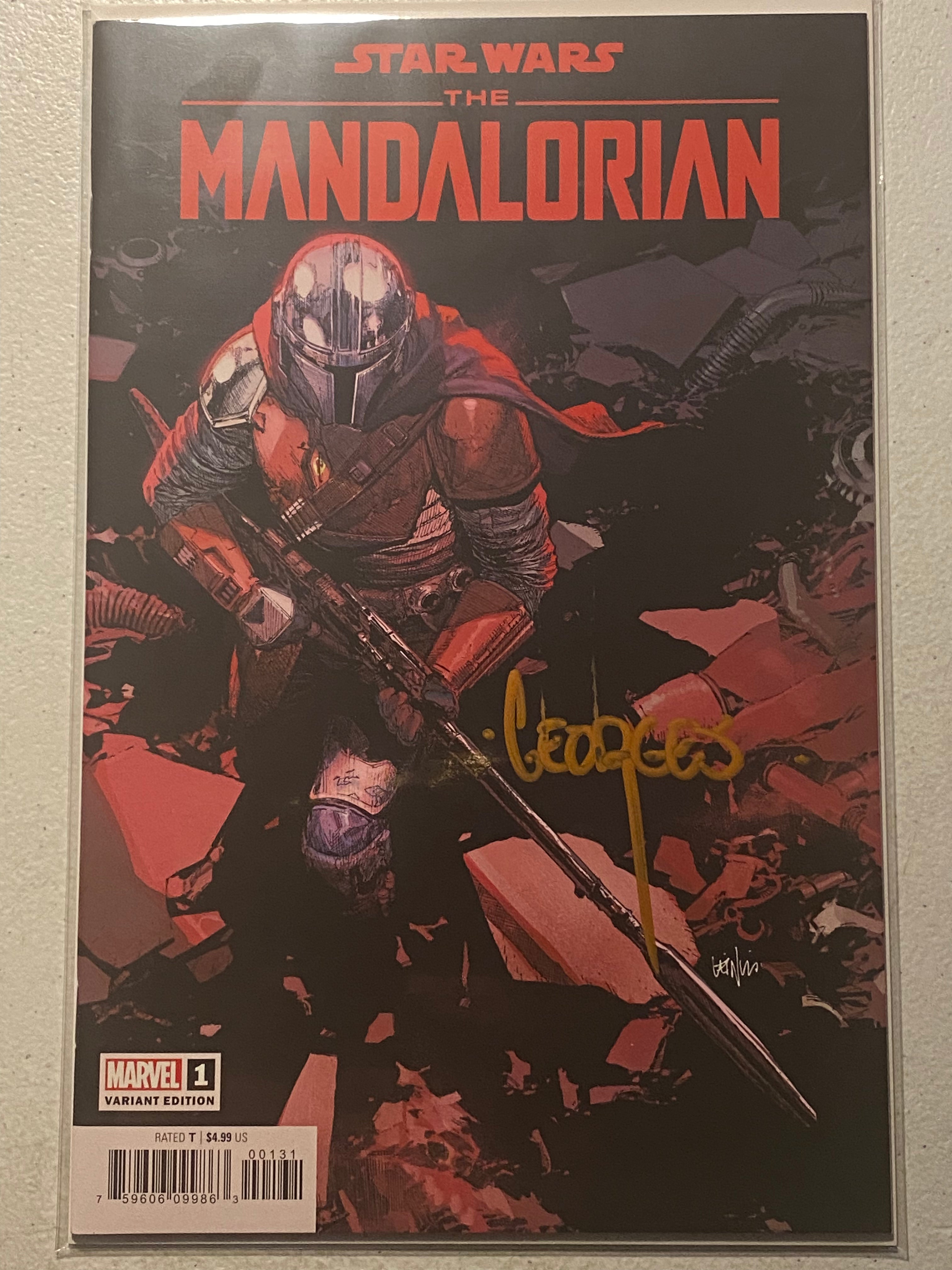 STAR WARS: THE MANDALORIAN 1 YU VARIANT[1:50] "SIGNED BY GEORGES JEANTY"