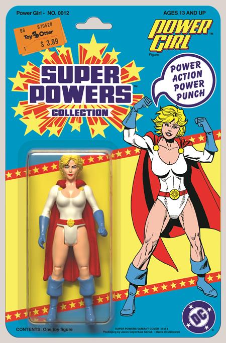 POWER GIRL #12 CVR D JASON GEYER & ALEX SAVIUK DC SUPER POWERS CARD STOCK VAR 🌙