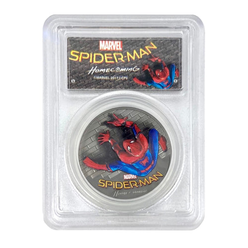 2017 Cook Islands Spider-Man Homecoming PCGS PR69 Silver Coin First Day of  Issue