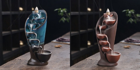 waterfall incense burner