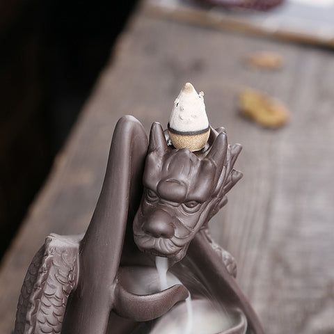 dragon incense cone burner