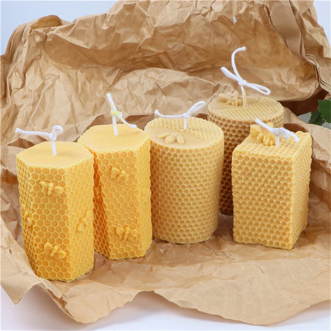 beeswax handmade candles