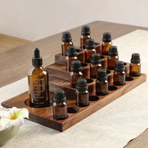 Wooden Essential Oil Bottles Storage