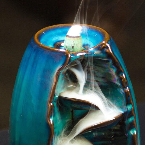 how do backflow incense burners work
