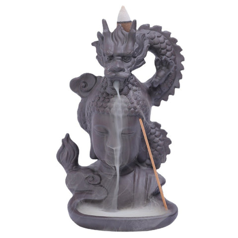 backflow buddha incense burner