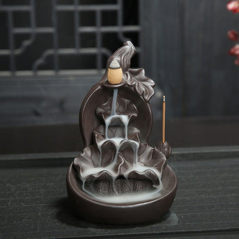 incense waterfall stick burner holder