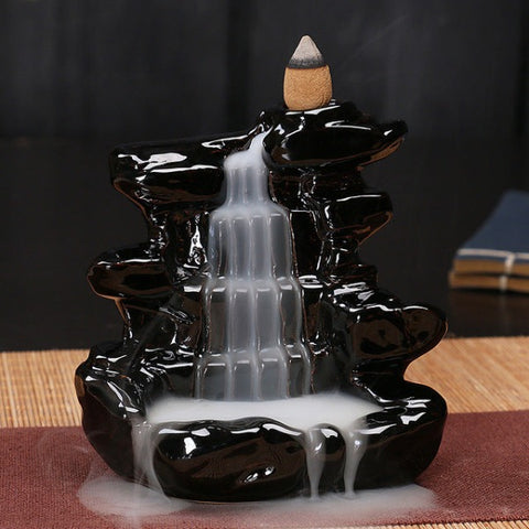 waterfall backflow incense burner