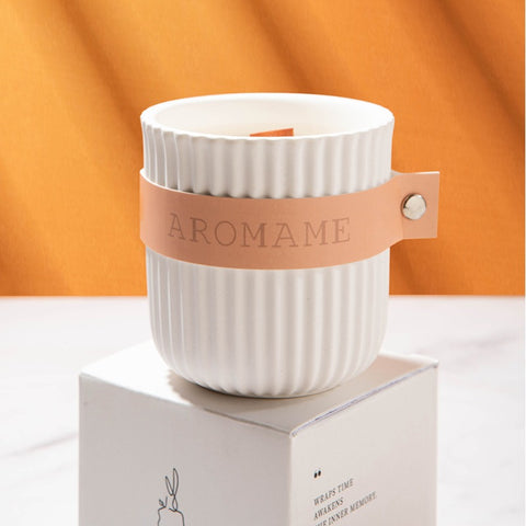 Aromame Romantic Scented Soy Wax Aromatherapy Potpourri Pillar Candle –  Incense Soul