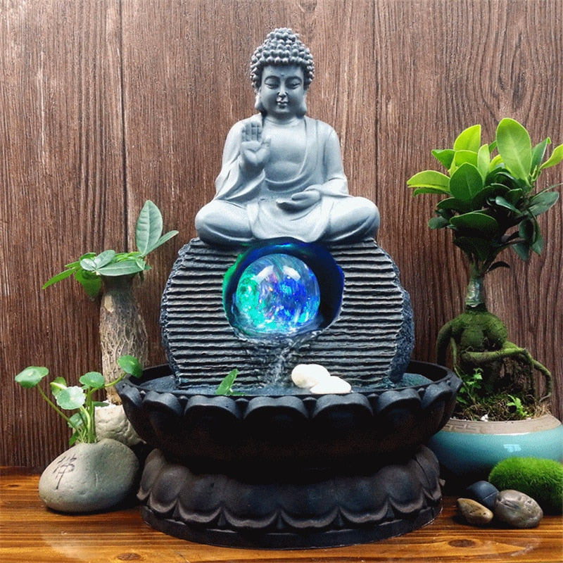 Buddha Monk LED Backflow Incense Burners Indoor Fountain Pond Bonsai T –  Nola Zen