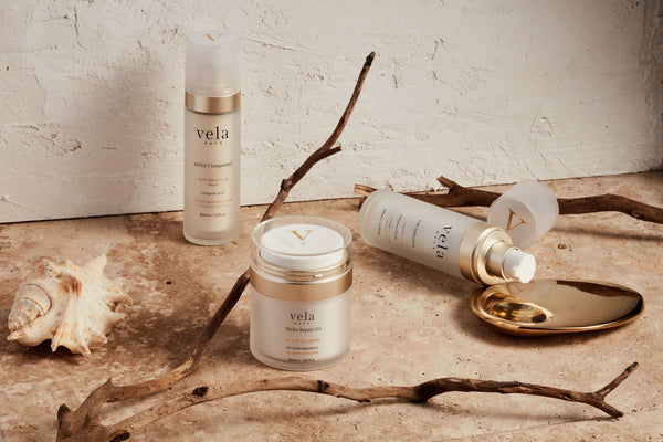 Vela Days 3 step hemp skincare range