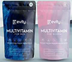 Evity female and male multivitamin supplement