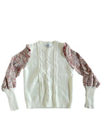 Fate- Cream Multicolor Sleeve Sweater
