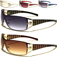 Designer Kleo Oversized Wrap Around Shield Sunglasses for women