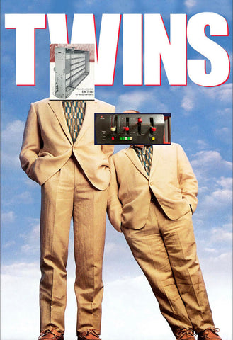 A meme about the 1988 movie Twins, where both characters are made into plate reverb devices