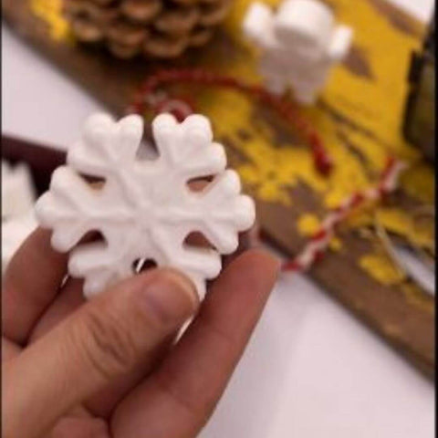 Decorating the Christmas Ornament Soap