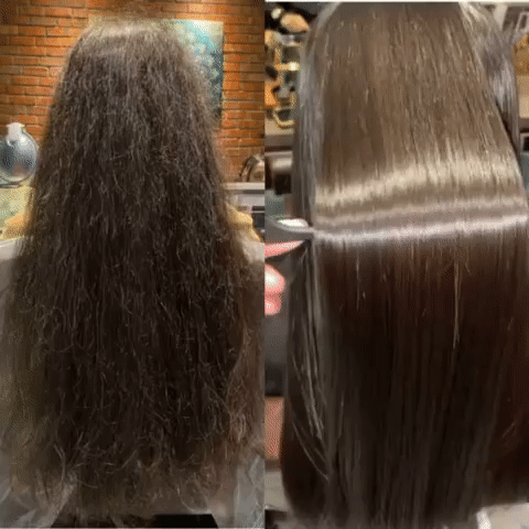 i want straight hair