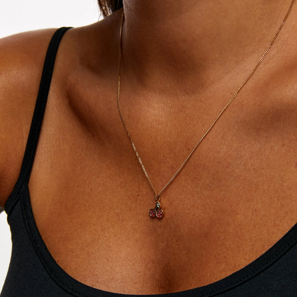 Cherry Crystal Necklace (8076868419852)