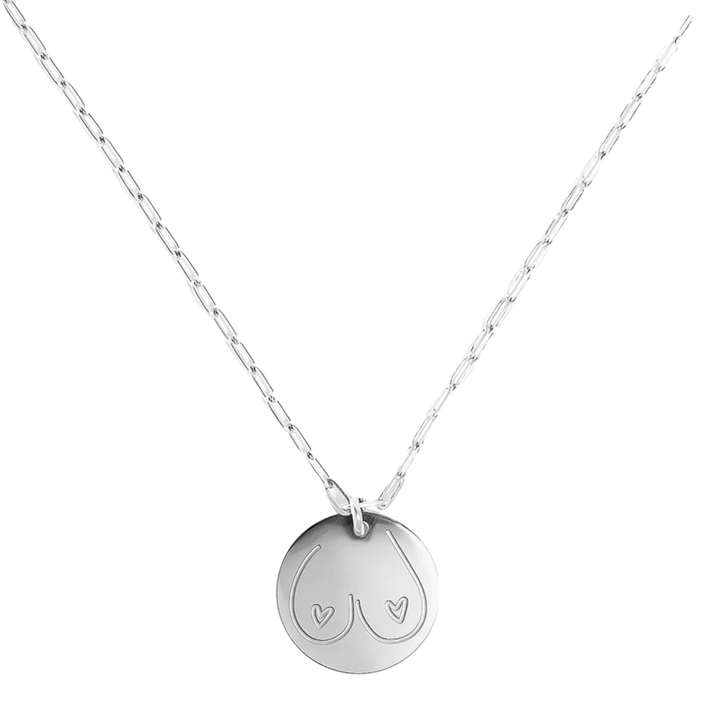 The Twins Silver Necklace (6577685463153)