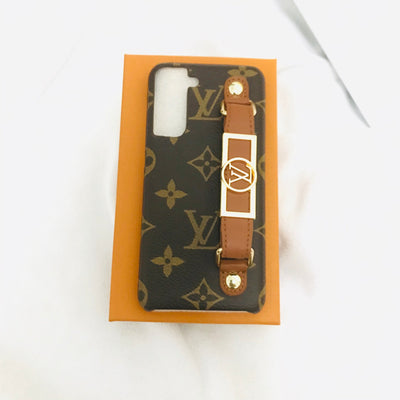 LV LOUIS VUITTON MONOGRAM CASE WITH HAND STRAP FOR SAMSUNG S22 S21 PLUS ULTRA