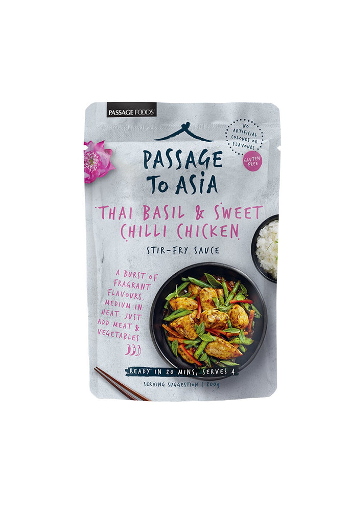 Passage To Asia Thai Basil & Sweet Chilli Chicken 200g