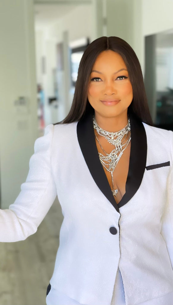 Garcelle Beauvais of The Real Housewives of Beverly Hills wearing a Jenny Dayco necklace