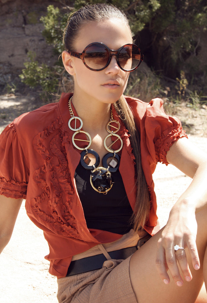 Jana Kramer wearing Jenny Dayco jewelry 