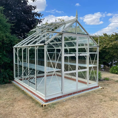 Brick Plinth Greenhouse