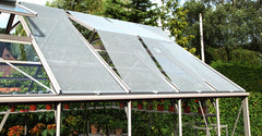 Greenhouse shading in use