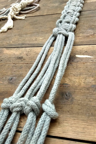 Macrame knots, close up